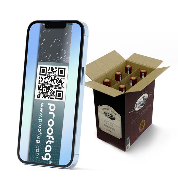 Security and traceability solution for wine bottles against parallel markets