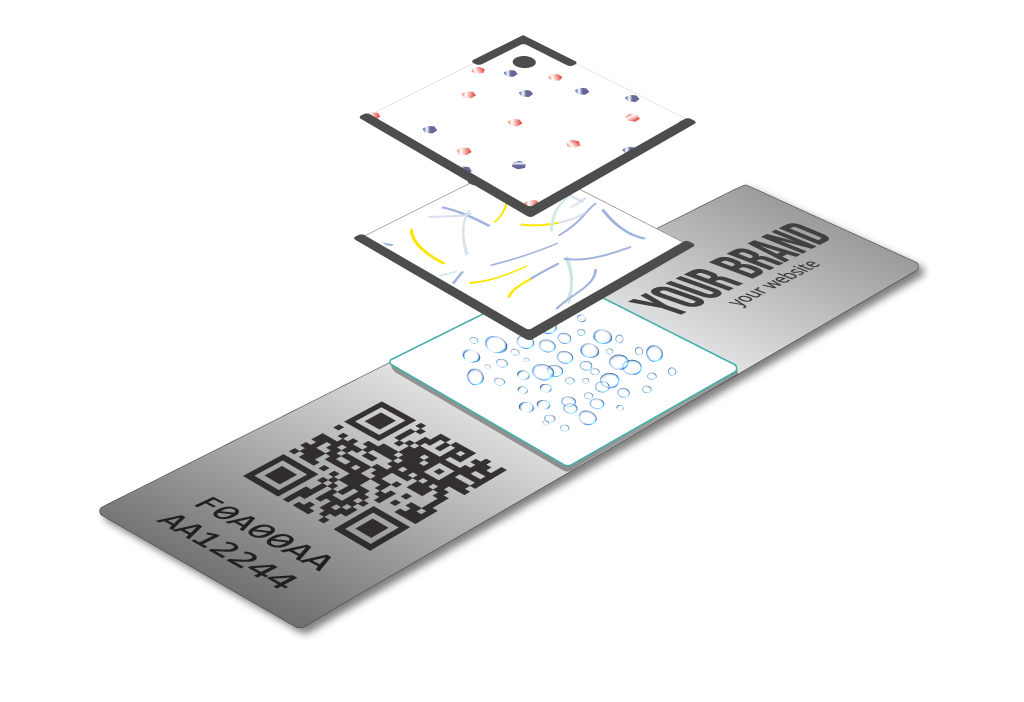 High secure seal with 3 types of security